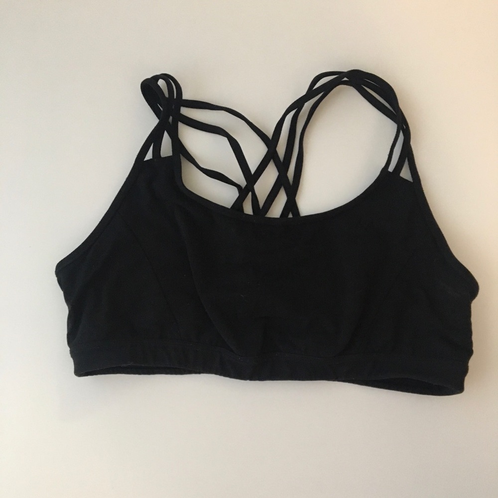 Athleta Fully Focused Sports Bra Black